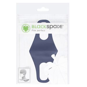 Blackspade 50 pack - Masque lavable unisexe adulte - Coton réutilisable et extensible - Bleu