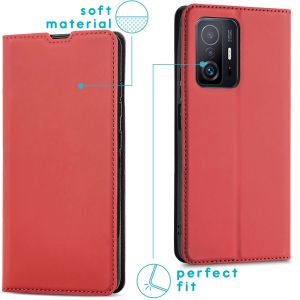 iMoshion Étui de téléphone Slim Folio Xiaomi 11T (Pro) - Rouge