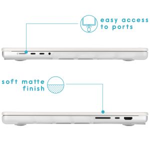 iMoshion Coque Laptop MacBook Pro 16 pouces (2021) / Pro 16 pouces (2023) M3 chip - A2485 / A2780 / A2991 - Transparent