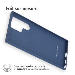 iMoshion Coque Couleur Samsung Galaxy S22 Ultra - Bleu foncé