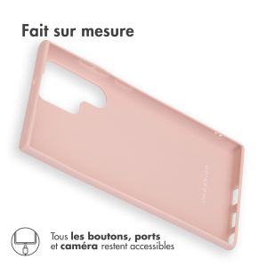 iMoshion Coque Couleur Samsung Galaxy S22 Ultra- Dusty Pink