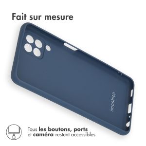 iMoshion Coque Couleur Samsung Galaxy M22 - Bleu foncé