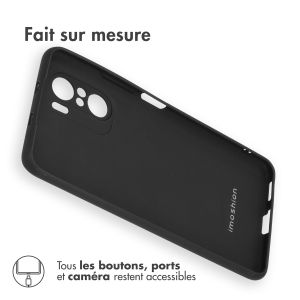 iMoshion Coque Couleur Xiaomi Poco F3 - Noir