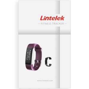 Lintelek Tracker d'activité ID115Plus HR Duo Pack - Violet & Noir
