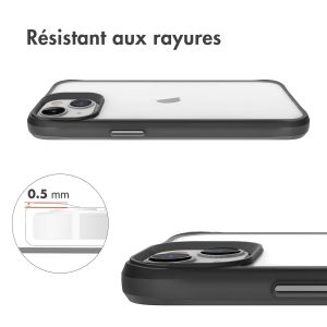 iMoshion Coque Rugged Hybrid iPhone 13 Mini - Noir / Transparent
