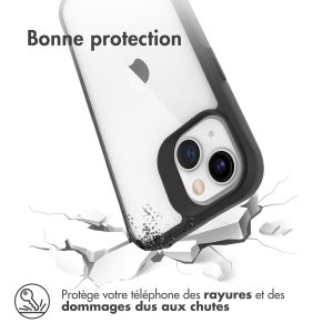 iMoshion Coque Rugged Hybrid iPhone 13 Mini - Noir / Transparent