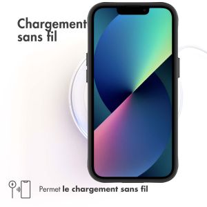 iMoshion Coque Rugged Hybrid iPhone 13 - Noir / Transparent