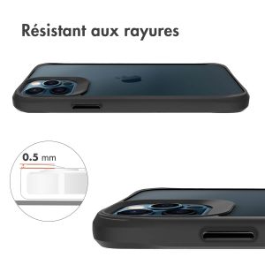 iMoshion Coque Rugged Hybrid iPhone 12 (Pro) - Noir / Transparent