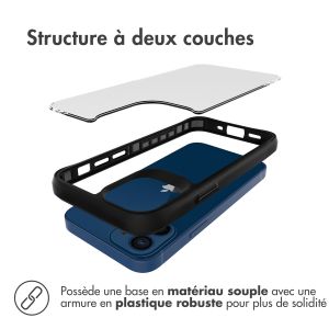 iMoshion Coque Rugged Hybrid iPhone 12 Mini - Noir / Transparent