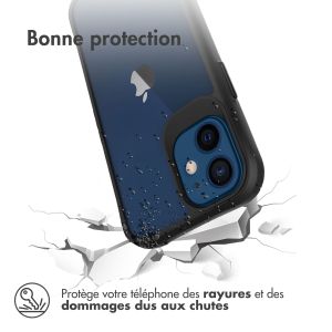 iMoshion Coque Rugged Hybrid iPhone 12 Mini - Noir / Transparent