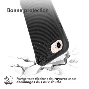 iMoshion Coque Rugged Hybrid Carbon iPhone SE (2022 / 2020) / 8 / 7 - Noir