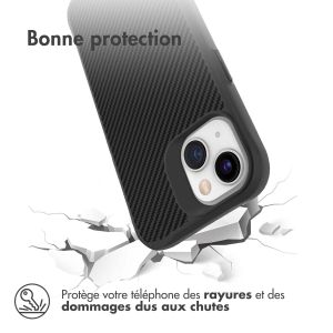 iMoshion Coque Rugged Hybrid Carbon iPhone 13 Mini - Noir