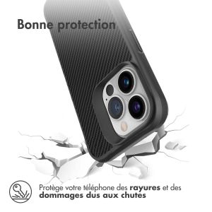 iMoshion Coque Rugged Hybrid Carbon iPhone 13 Pro Max - Noir