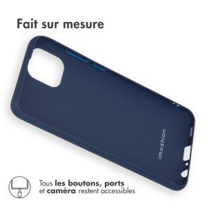 iMoshion Coque Couleur Samsung Galaxy A03 - Bleu foncé
