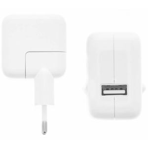 Apple Adaptateur USB original avec câble Lightning vers USB - Chargeur - 12 Watt - 1 mètre - Blanc