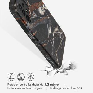 Selencia Aurora Coque Fashion Samsung Galaxy A13 (4G) - ﻿Coque durable - 100 % recyclée - Marbre Noir