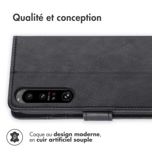 iMoshion Étui de téléphone portefeuille Luxe Sony Xperia 1 IV - Noir
