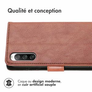 iMoshion Étui de téléphone portefeuille Luxe Sony Xperia 10 IV - Brun