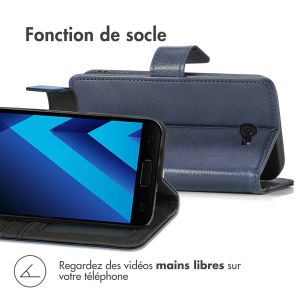 iMoshion Étui de téléphone portefeuille Luxe Samsung Galaxy A5 (2017) - Bleu foncé
