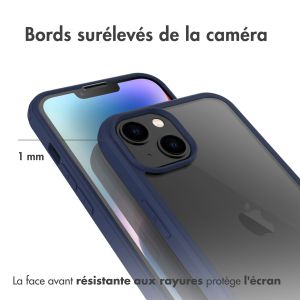 Accezz Coque de protection intégrale à 360° iPhone 14 - Bleu