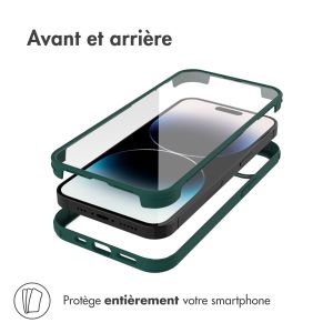 Accezz Coque de protection intégrale à 360° iPhone 14 Pro - Vert