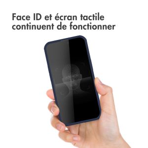 Accezz Coque de protection intégrale à 360° iPhone 14 Pro Max- Bleu