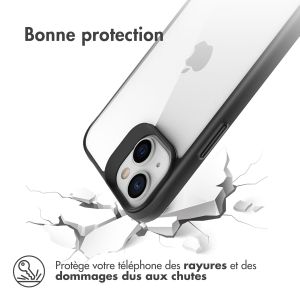 iMoshion Coque Rugged Hybrid iPhone 14 - Noir / Transparent
