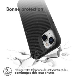 iMoshion Rugged Hybrid Carbon Case iPhone 14 - Noir