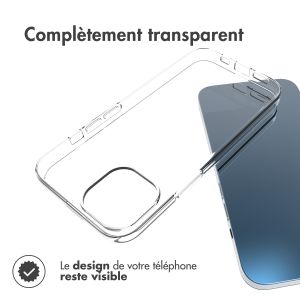 Accezz Coque Clear iPhone 14 - Transparent