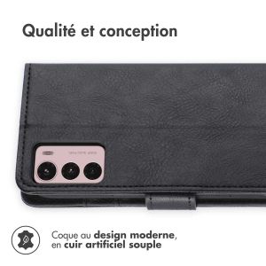 iMoshion Étui de téléphone portefeuille Luxe Motorola Moto G42 - Noir