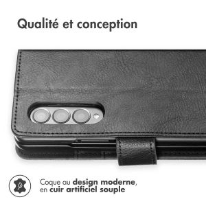 iMoshion Étui de téléphone portefeuille Luxe Samsung Galaxy Z Fold 4 - Noir