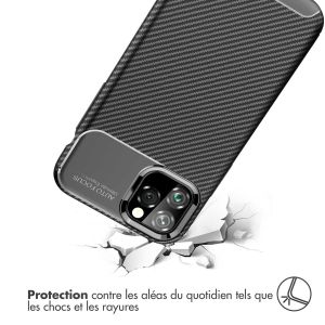 iMoshion Coque silicone Carbon iPhone 11 Pro - Noir