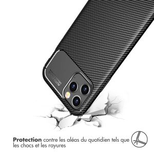 iMoshion Coque silicone Carbon iPhone 12 Pro Max - Noir