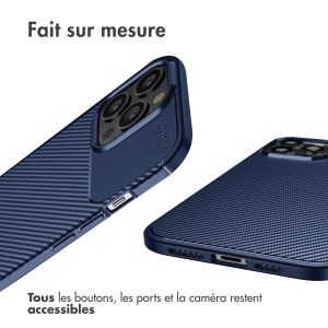 iMoshion Coque silicone Carbon iPhone 13 Pro Max - Bleu