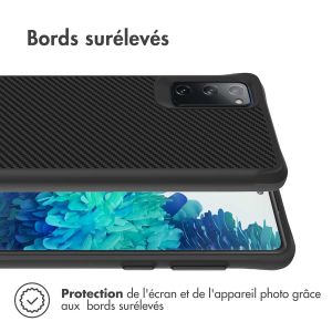 iMoshion Rugged Hybrid Carbon Case Samsung Galaxy S20 - Black