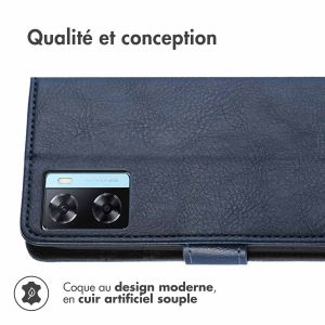 iMoshion Étui de téléphone portefeuille Luxe Oppo A57(s) - Bleu foncé