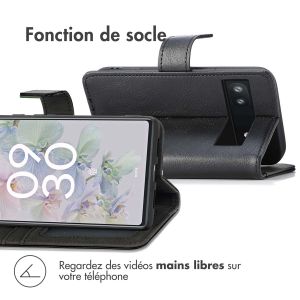 iMoshion Étui de téléphone portefeuille Luxe Google Pixel 6a - Noir