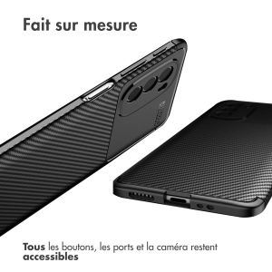 iMoshion Coque silicone Carbon Motorola Moto G41 - Noir