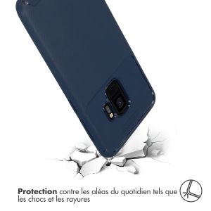 iMoshion Coque silicone Carbon Samsung Galaxy S9 - Bleu