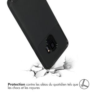 iMoshion Coque silicone Carbon Samsung Galaxy S9 - Noir