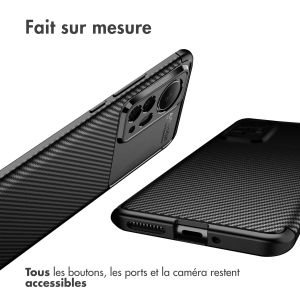 iMoshion Coque silicone Carbon Xiaomi 12 Pro - Noir