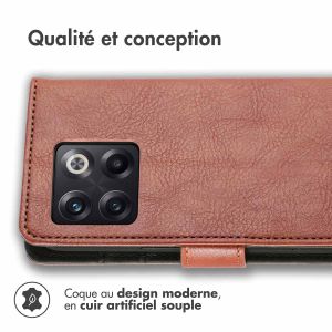 iMoshion Étui de téléphone portefeuille Luxe OnePlus 10T - Brun