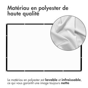 iMoshion Toile de projection Beamer - 100 pouces - Blanc