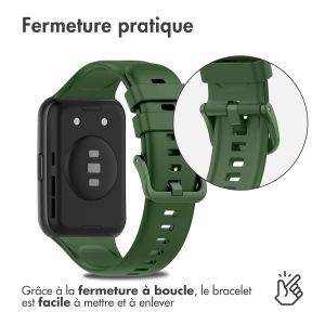 iMoshion Bracelet en silicone Huawei Watch Fit 2 - Vert foncé