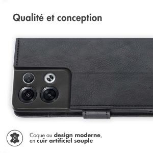 iMoshion Étui de téléphone portefeuille Luxe Oppo Reno 8 Pro 5G - Noir