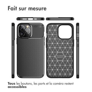 iMoshion Coque silicone Carbon iPhone 14 Pro - Noir