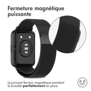 iMoshion Bracelet magnétique milanais Huawei Watch Fit 2 - Noir