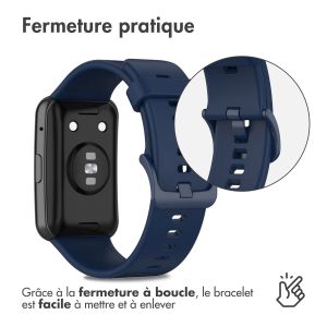 iMoshion Bracelet en silicone Huawei Watch Fit - Bleu foncé