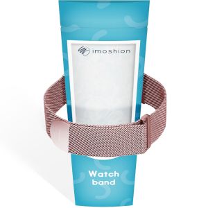 iMoshion Bracelet magnétique milanais Apple Watch Series 1-9 / SE / Ultra (2) - 42/44/45/49 mm - Taille M - Rose