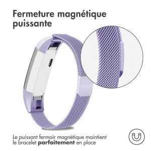 iMoshion Bracelet magnétique milanais Fitbit Alta (HR) - Taille S - Violet